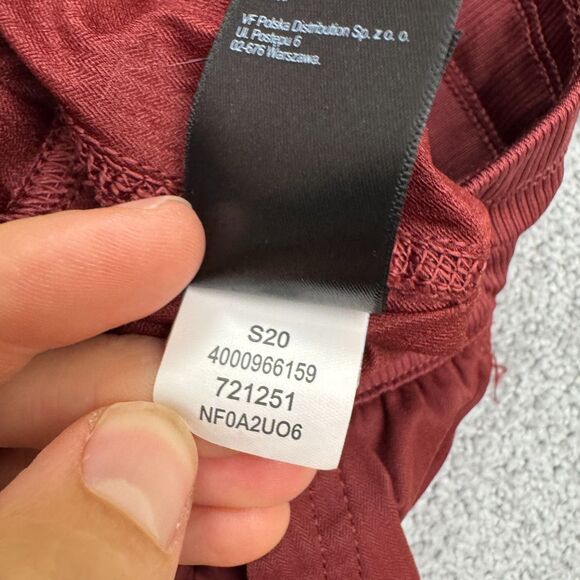 The North Face Aphrodite 2.0 Capri Pants Womens Medium Red Ruched Outdoor Hiking - Picture 8 of 15